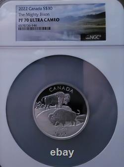 2022 Canada S $30 The Mighty Bison PF 70 Ultra Cameo