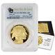 2022-W $50 Gold Buffalo PCGS PR70DCAM FDOI Bison Label with OGP