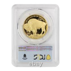 2022-W $50 Gold Buffalo PCGS PR70DCAM FDOI Bison Label with OGP