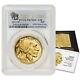 2022-W $50 Gold Buffalo PCGS PR70DCAM First Strike Bison Label with OGP