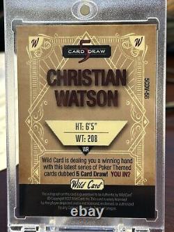 2022 Wild Card Draw 5 Encased Christian Watson Auto SSP 2/2 Green Bay Packers