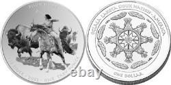 2023 Sioux Nation BISON HUNT Native American Silver 1 Oz Silver Coin