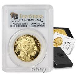 2023-W $50 Proof Gold Buffalo PCGS PR70DCAM First Strike Bison withOGP