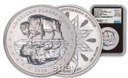 2024 Mesa Grande $2 2oz Silver Bison NGC PF70 FDI UHR Beth Zaiken SIGNED only999