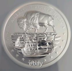2024 Mesa Grande Bison 5 oz Silver Coin NGC PF70 UCAM Sign Beth Zaiken COA/BOX