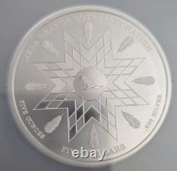 2024 Mesa Grande Bison 5 oz Silver Coin NGC PF70 UCAM Sign Beth Zaiken COA/BOX