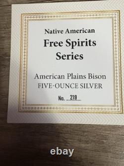 2024 Native American Spirit series 5 OZ American Plains Bison #'s219, 418 of 499