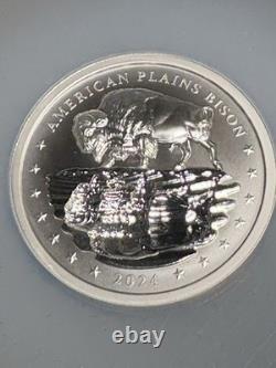 2024 Native American Spirit series 5 OZ American Plains Bison #'s219, 418 of 499
