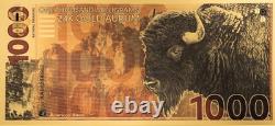 2025 American Bison Aurum 1000mg 24k Gold Bill