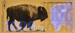 2025 American Bison Aurum 1000mg 24k Gold Bill