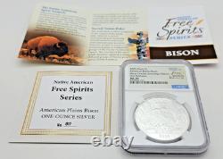 2025 American Plains Bison Mesa Grande Nation 1 oz. 999 Fine Silver NGC MS70 FR
