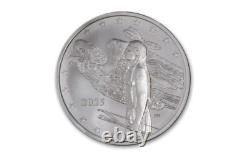 2025 Mesa Grande John Mercanti Designed Native American Bison 1 oz Silver BU