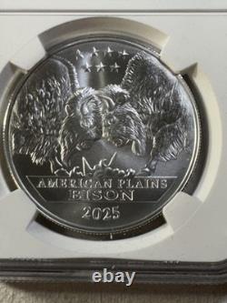 2025 Mesa Grande Nation $1 American Plains Bison Graded MS 70 by NGC
