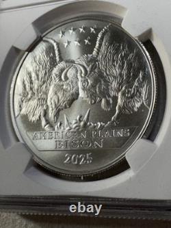 2025 Mesa Grande Nation $1 American Plains Bison Graded MS 70 by NGC