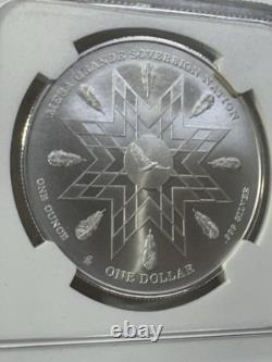 2025 Mesa Grande Nation $1 American Plains Bison Graded MS 70 by NGC