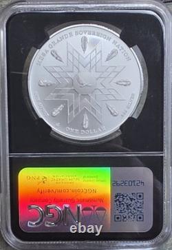 2025 Silver $1 American Bison Mesa Grande Sovereign Nation First Release MS70