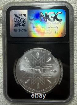 2025 Silver $1 American Bison Mesa Grande Sovereign Nation First Release MS70