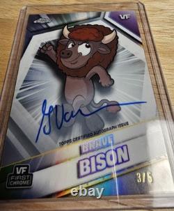 2026 Topps Chrome VeeFriends Brave Bison Gary Vee AUTO 3/5 VF First Chrome