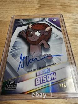 2026 Topps Chrome VeeFriends Brave Bison Gary Vee AUTO 3/5 VF First Chrome