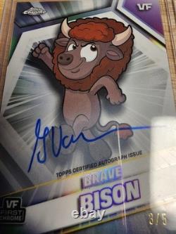 2026 Topps Chrome VeeFriends Brave Bison Gary Vee AUTO 3/5 VF First Chrome