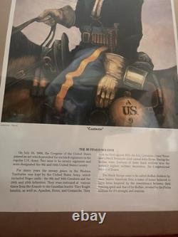 3-Art Print Buffalo Soldier, 10th Cavalry (S/N LImited Edition)COA ARTISTProof