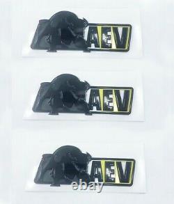 3pcs 2020 ZR2 Bison A-E-V Emblems for Chevrolet Colorado 84211000 (black)