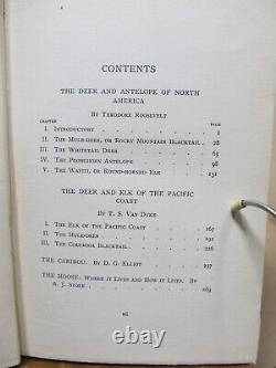 4 American Sportsman Books Game Birds, Deer, Waterfowl & Musk-Ox Bison 1902-04