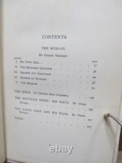 4 American Sportsman Books Game Birds, Deer, Waterfowl & Musk-Ox Bison 1902-04