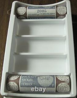 4 BOXES (8 ROLLS) 4 Ea. P&D US MINT BISON 5c ORIGINAL/SEALED BOXED SETS 4U8 NIBs