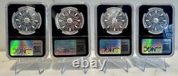 4 X 2024 Mesa Grande Nation $1 American Plains Bison Graded MS 70 by NGC Zaiken