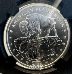 4 X 2024 Mesa Grande Nation $1 American Plains Bison Graded MS 70 by NGC Zaiken