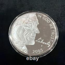 4oz 2005 American Bison Silver Proof ltd mintage of 2005 withbox + COA