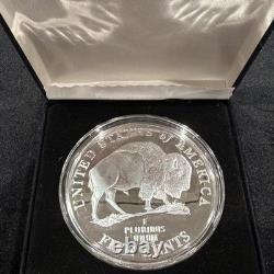 4oz 2005 American Bison Silver Proof ltd mintage of 2005 withbox + COA