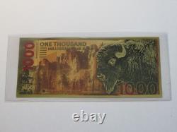 5 Aurum Notes American Wildlife Weighs 1.9 grams 24K gold Bison, Bear, Lion