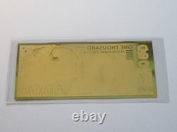 5 Aurum Notes American Wildlife Weighs 1.9 grams 24K gold Bison, Bear, Lion