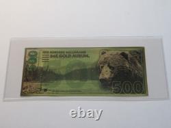 5 Aurum Notes American Wildlife Weighs 1.9 grams 24K gold Bison, Bear, Lion