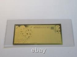 5 Aurum Notes American Wildlife Weighs 1.9 grams 24K gold Bison, Bear, Lion