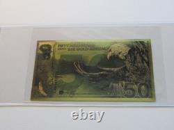 5 Aurum Notes American Wildlife Weighs 1.9 grams 24K gold Bison, Bear, Lion