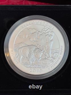 5 oz Silver ATB Bison Buffalo YELLOWSTONE Has Never Been Out of Capsule UNC 2010