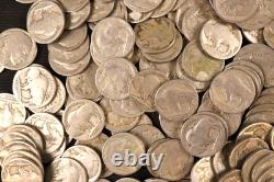 500-Buffalo Nickels D & S Only-Mostly Dateless or Super Weak Dates-Old Acids