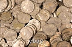 500-Buffalo Nickels D & S Only-Mostly Dateless or Super Weak Dates-Old Acids