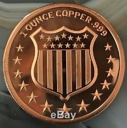 500 Count 1 oz Copper Shield Back American Bison Provident MONSTER BOX. 999 FINE