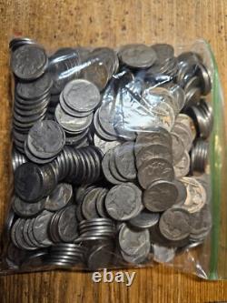 500 No Date Buffalo Nickels Free Shipping- A477