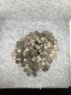 5lb Bag of Buffalo Nickels Unsearched! Estate Buy STOCK PHOTO over 450 coins