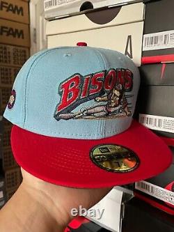 7 1/4 Myfitteds Route 66 Buffalo Bisons Blue Whale of Catoosa Blue Red Hatclub