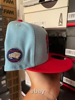 7 1/4 Myfitteds Route 66 Buffalo Bisons Blue Whale of Catoosa Blue Red Hatclub