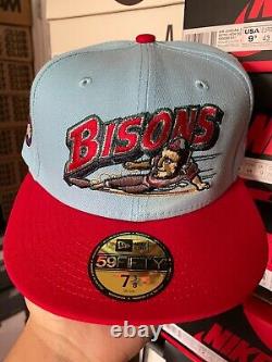 7 3/8 Myfitteds Route 66 Buffalo Bisons Blue Whale of Catoosa Blue Red Hatclub