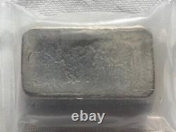 7 oz. Rare Bison Bullion 1st-50 Poured Silver. 999 Bar #OMP