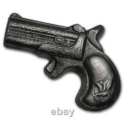 7 oz Silver Derringer Pistol Bison Bullion SKU #88936