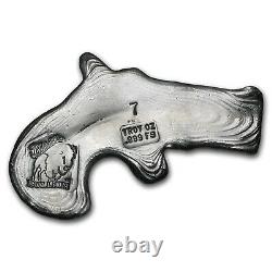 7 oz Silver Derringer Pistol Bison Bullion SKU #88936